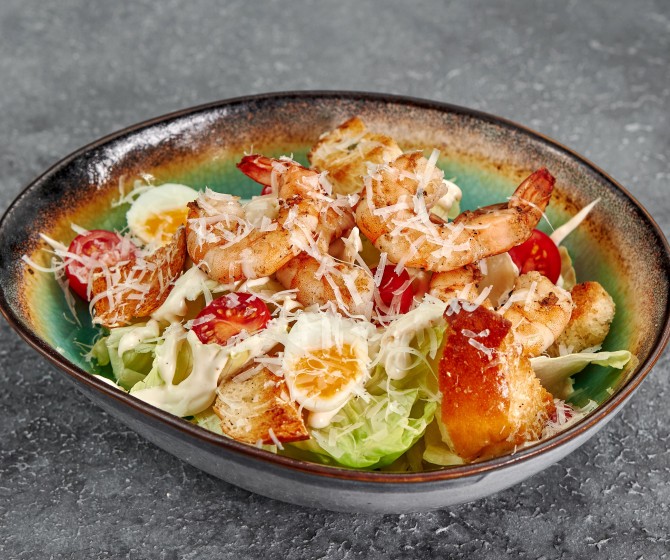 Цезарь с креветками