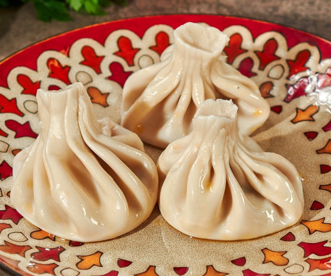 Хинкали с говядиной и свининой 3 шт